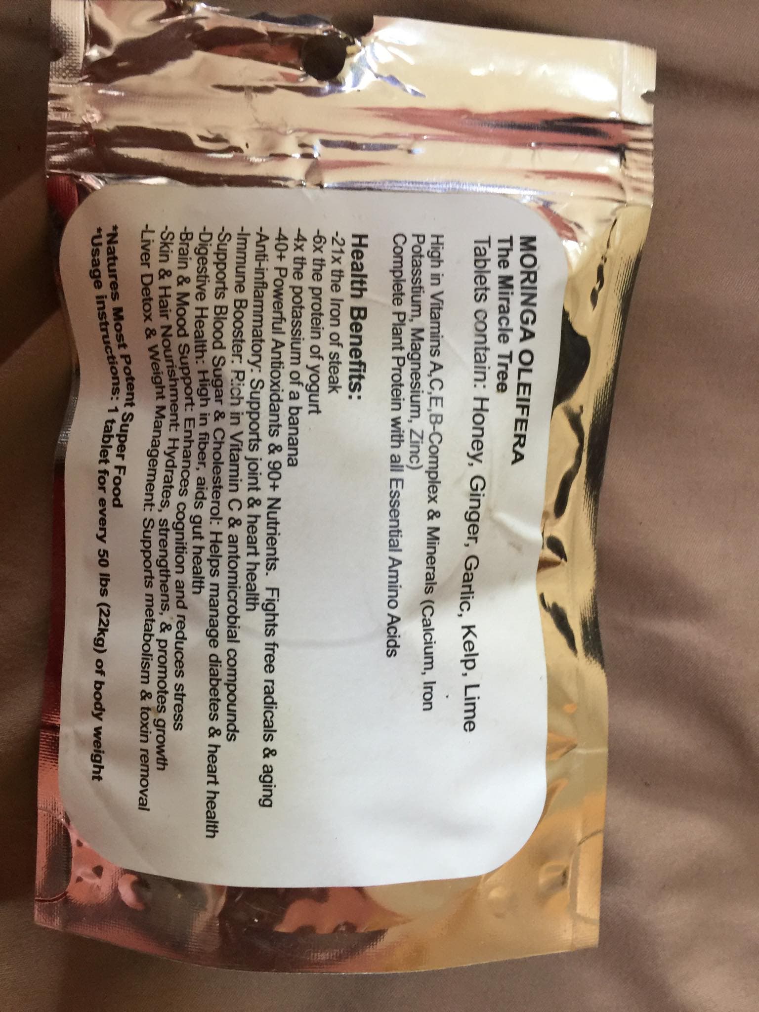 Moringa Product Information
